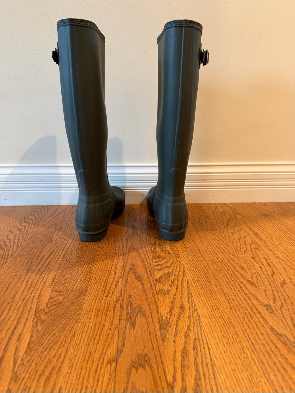 Hunter Tall Matte Black Rain Boots - Picture 3 of 6